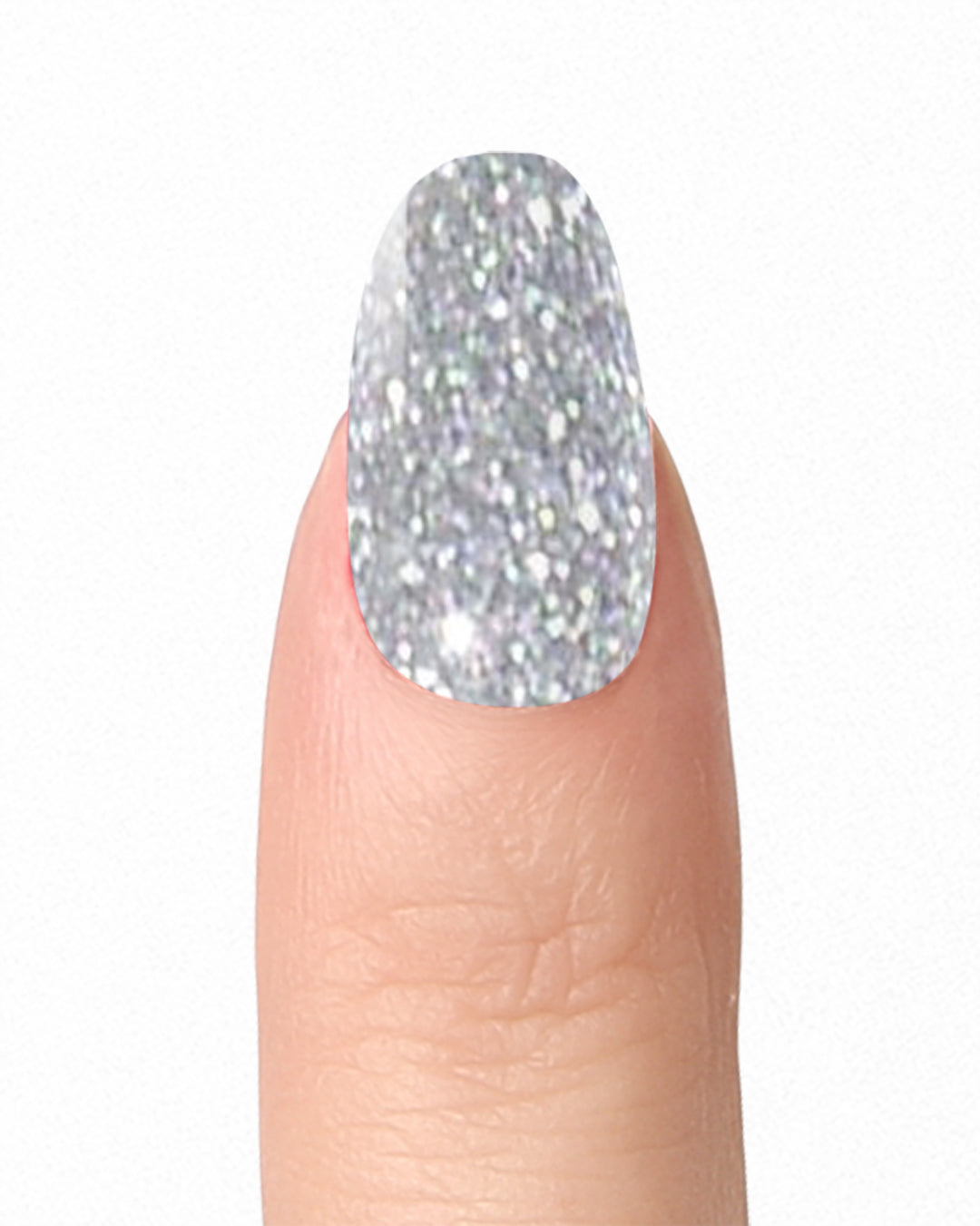 Silver Glitter - Nail Polish Wraps