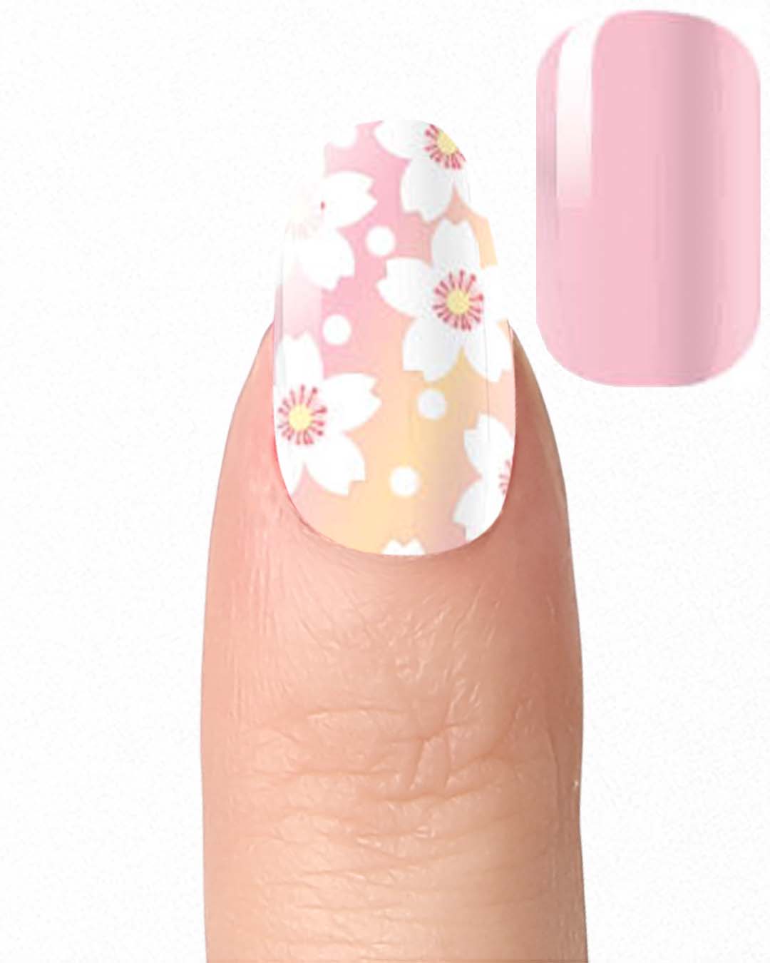 Pink & Yellow Floral - Nail Polish Wraps